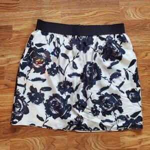 EUC LOFT Silk Mini Skirt 10